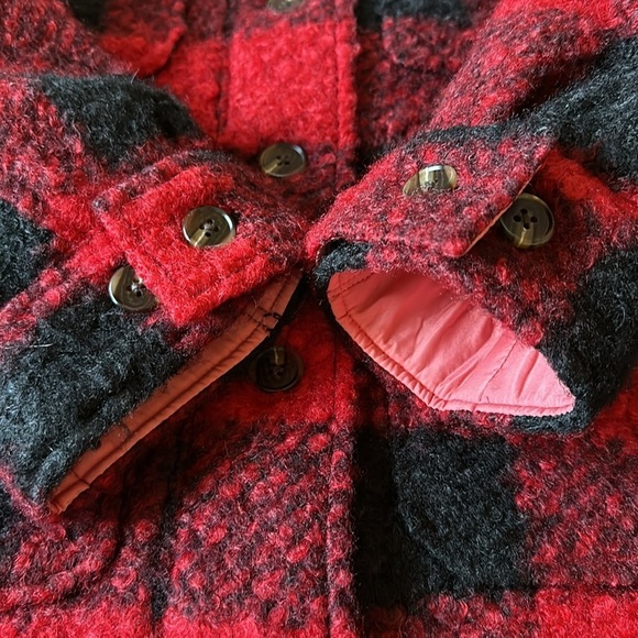 Cozy Sundance Buffalo Plaid red black Sherpa Woodcutter’s Jacket Extra Large XL - Picture 7 of 11